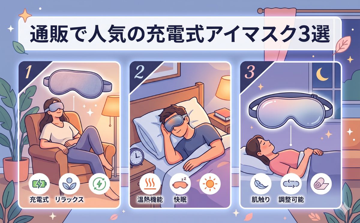 充電式アイマスク